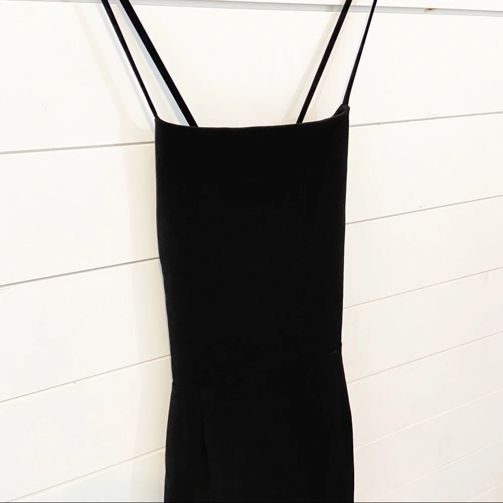 Leith | Black Strappy Little Black Cocktail Dress